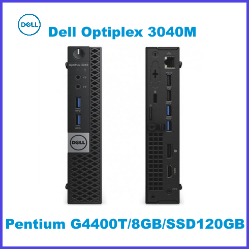 Mini PC Dell Optiplex 3040 Micro - G4400T, 8 Go RAM, 250 Go HDD, Win10, WiFi